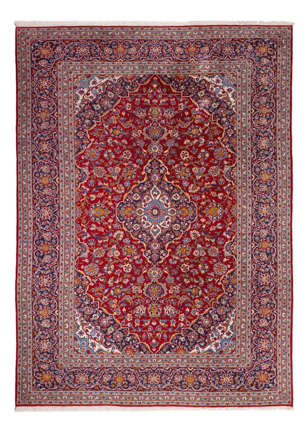 Alfombra persa - Keshan - 370 x 261 cm - rojo