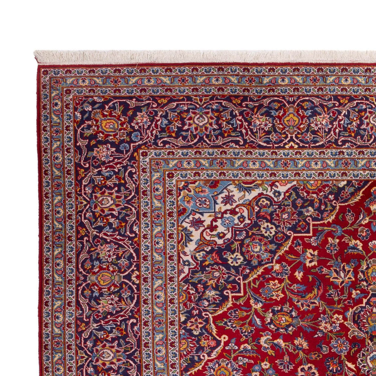 Alfombra persa - Keshan - 370 x 261 cm - rojo