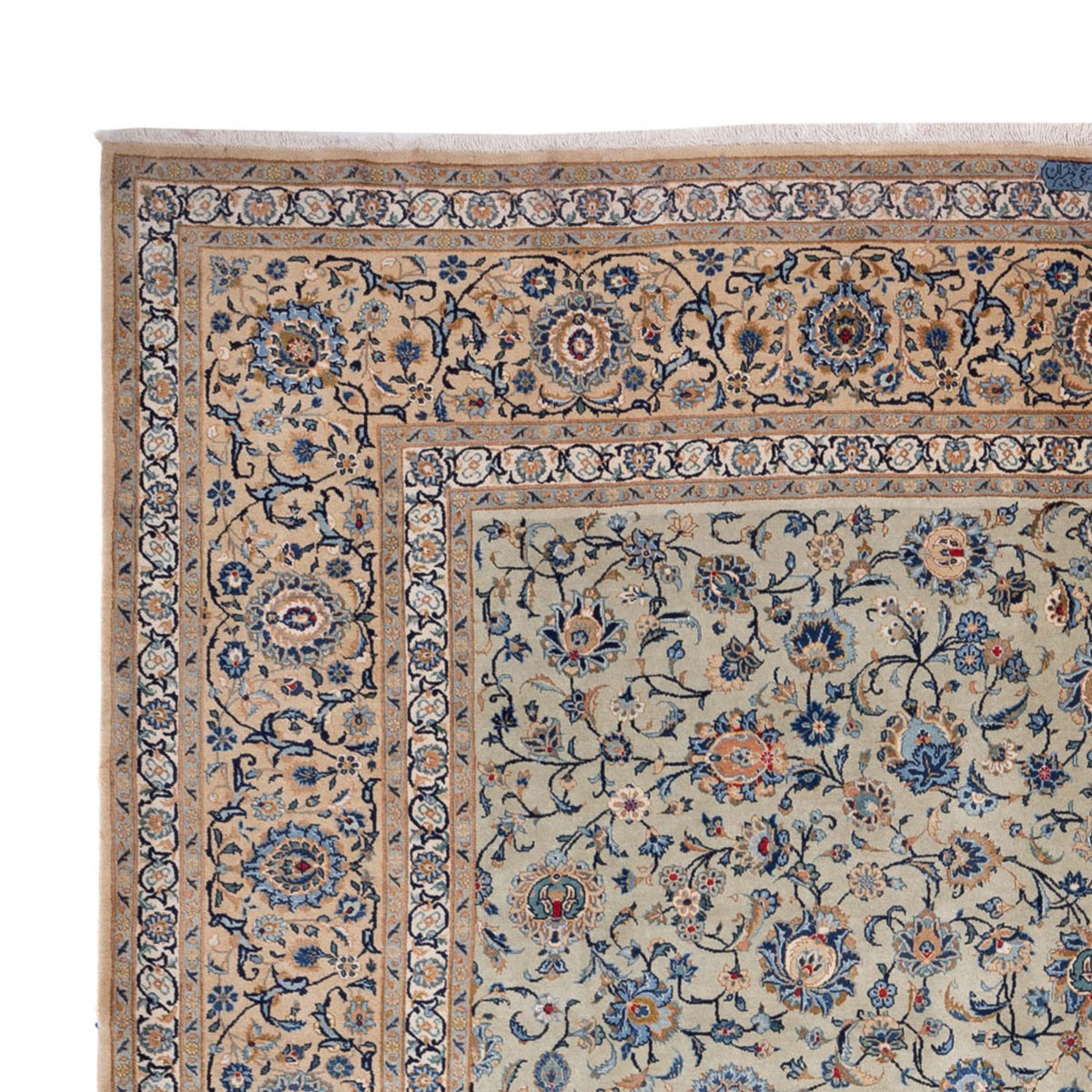 Alfombra persa - Keshan - 403 x 303 cm - beige