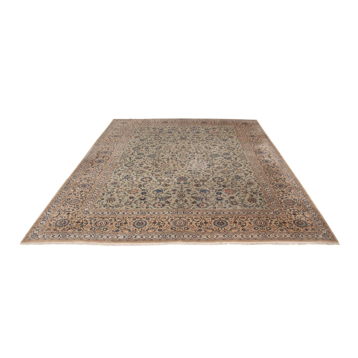 Alfombra persa - Keshan - 403 x 303 cm - beige