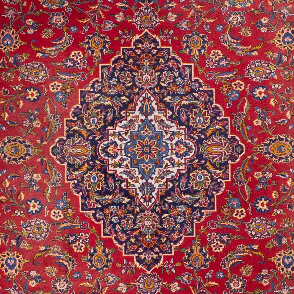 Alfombra persa - Keshan - 385 x 291 cm - rojo