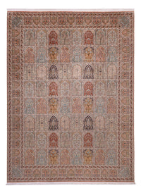 Alfombra de seda - Seda de Cachemira - 372 x 277 cm - beige oscuro