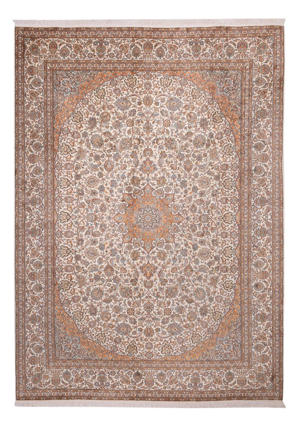 Alfombra de seda - Seda de Cachemira - 347 x 247 cm - beige