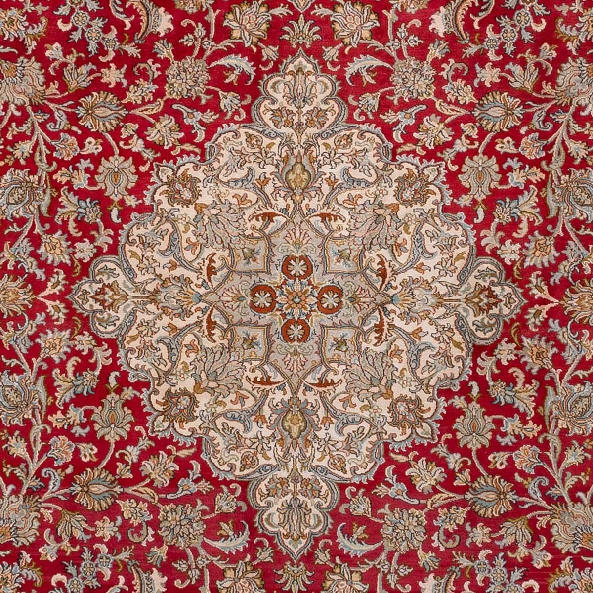 Alfombra de seda - Seda de Cachemira - 339 x 244 cm - rojo