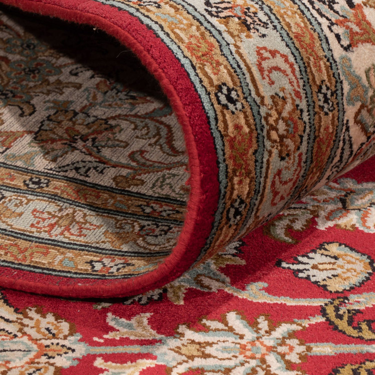 Alfombra de seda - Seda de Cachemira - 339 x 244 cm - rojo