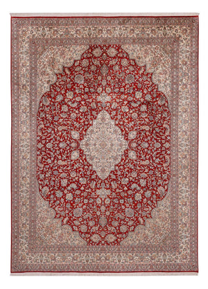 Alfombra de seda - Seda de Cachemira - 332 x 245 cm - rojo