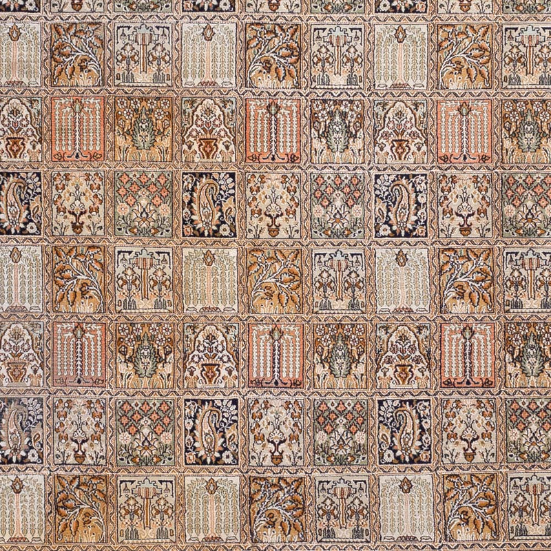 Seidenteppich - Kaschmir Seide - 377 x 275 cm - dunkelbeige