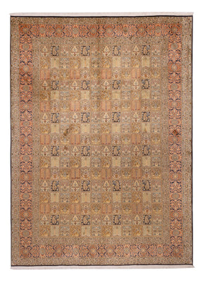 Alfombra de seda - Seda de Cachemira - 339 x 246 cm - beige oscuro
