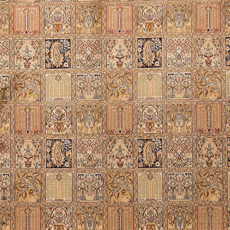 Alfombra de seda - Seda de Cachemira - 339 x 246 cm - beige oscuro