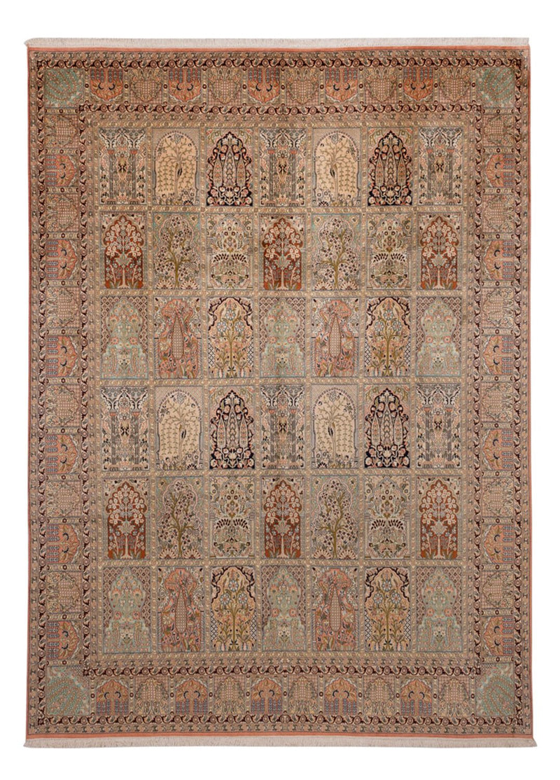 Alfombra de seda - Seda de Cachemira - 324 x 238 cm - beige