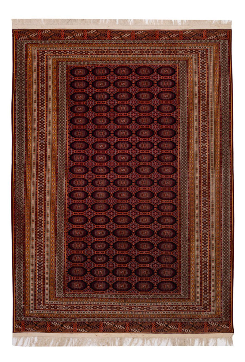 Alfombra afgana - 321 x 243 cm - rojo oscuro