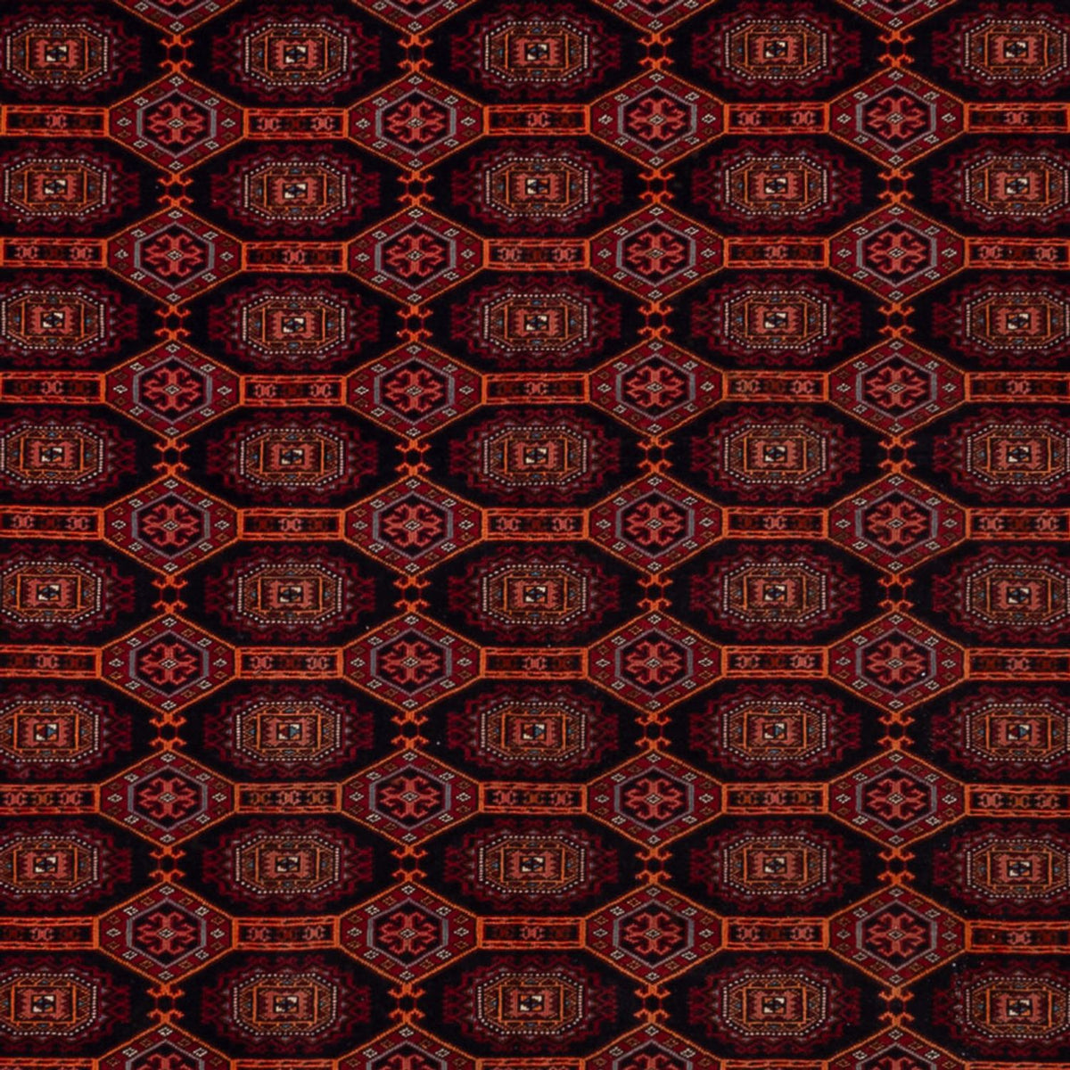 Alfombra afgana - 321 x 243 cm - rojo oscuro