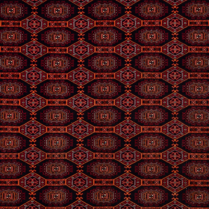 Alfombra afgana - 321 x 243 cm - rojo oscuro