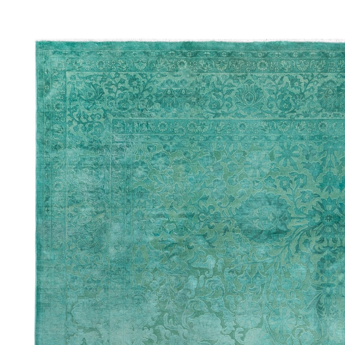 Alfombra de diseño - Vintage/revestido - 428 x 311 cm - verde