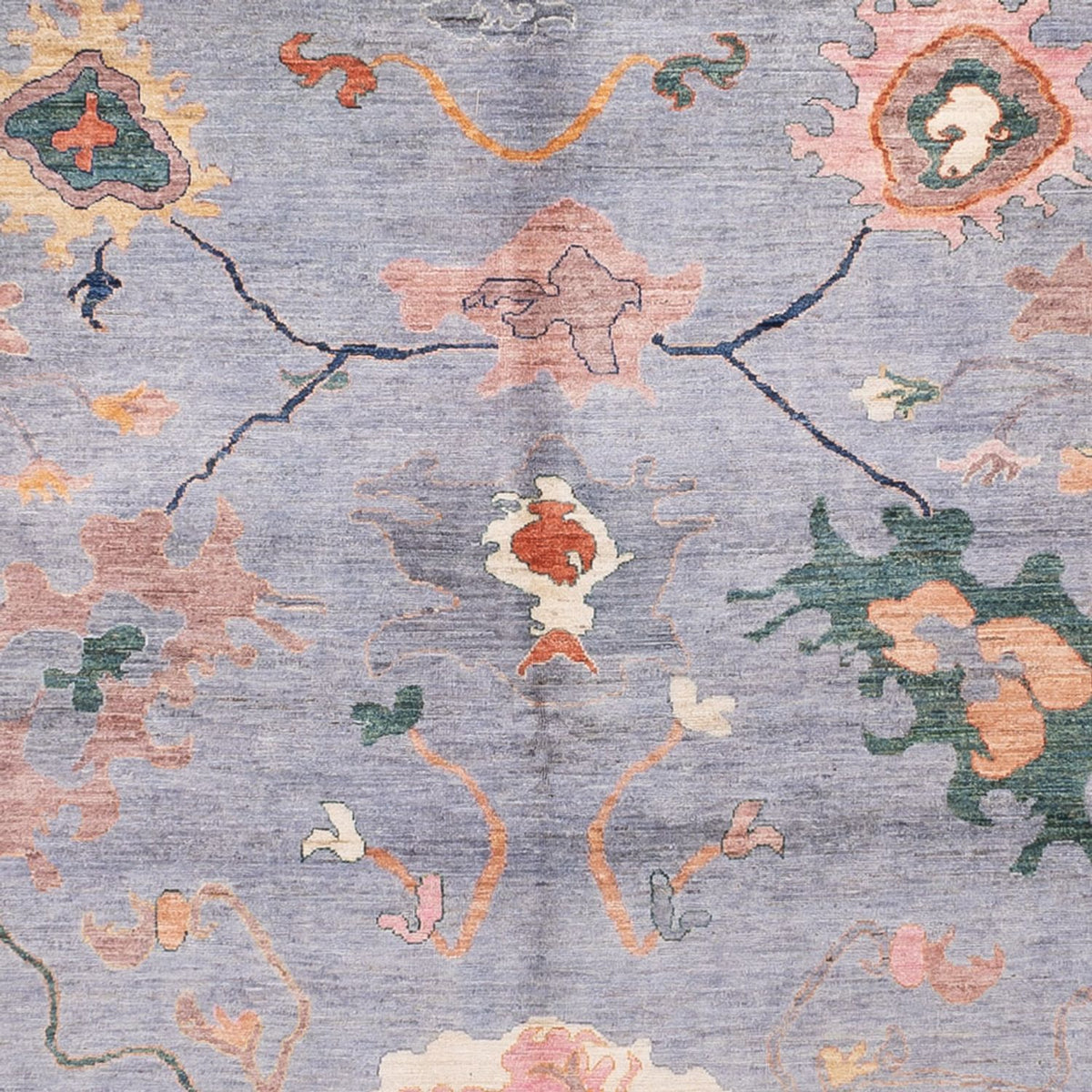 Alfombra Ziegler - Usak - 397 x 300 cm - azul oscuro