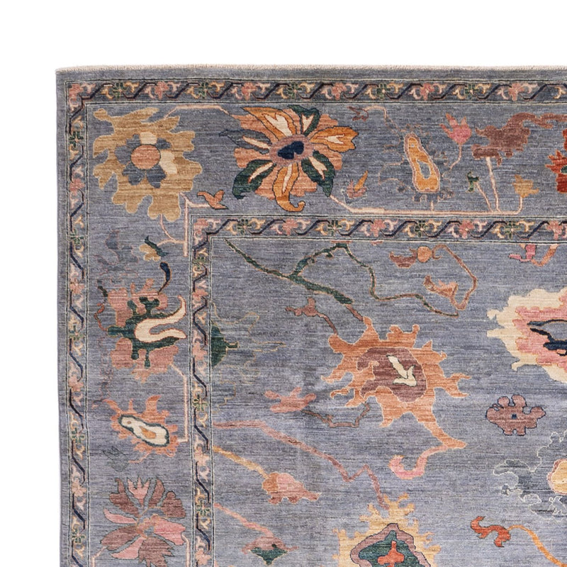 Alfombra Ziegler - Usak - 397 x 300 cm - azul oscuro