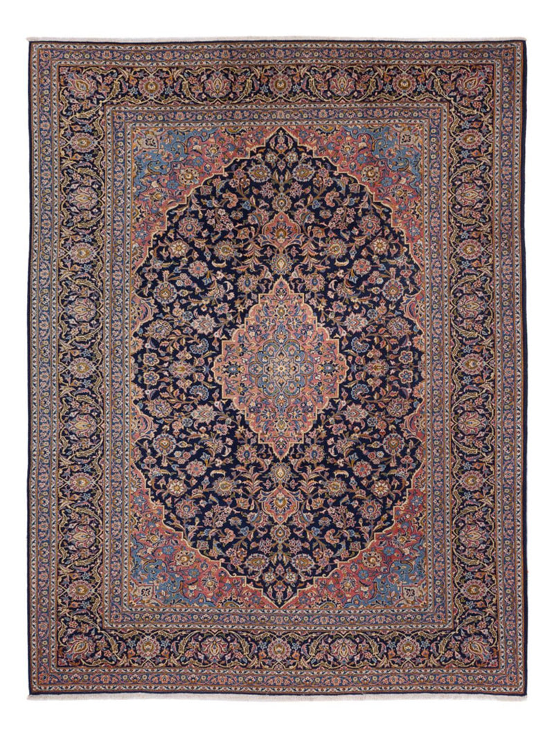 Alfombra persa - Keshan - 355 x 264 cm - beige oscuro