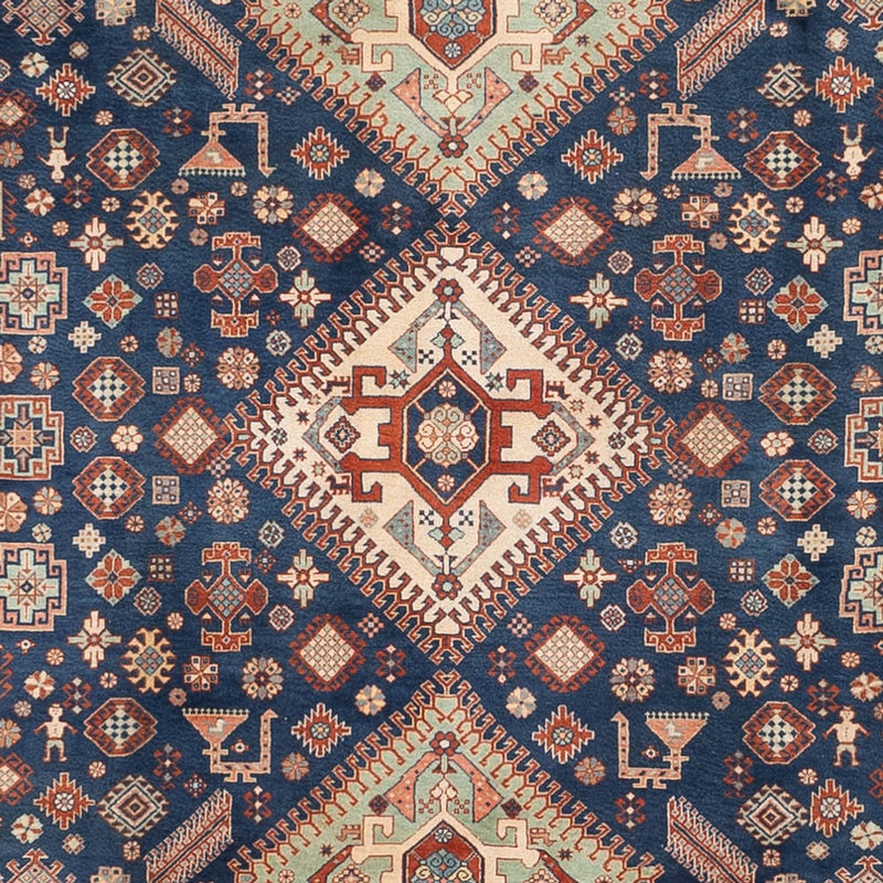 Alfombra persa - Nómada - 318 x 238 cm - azul oscuro