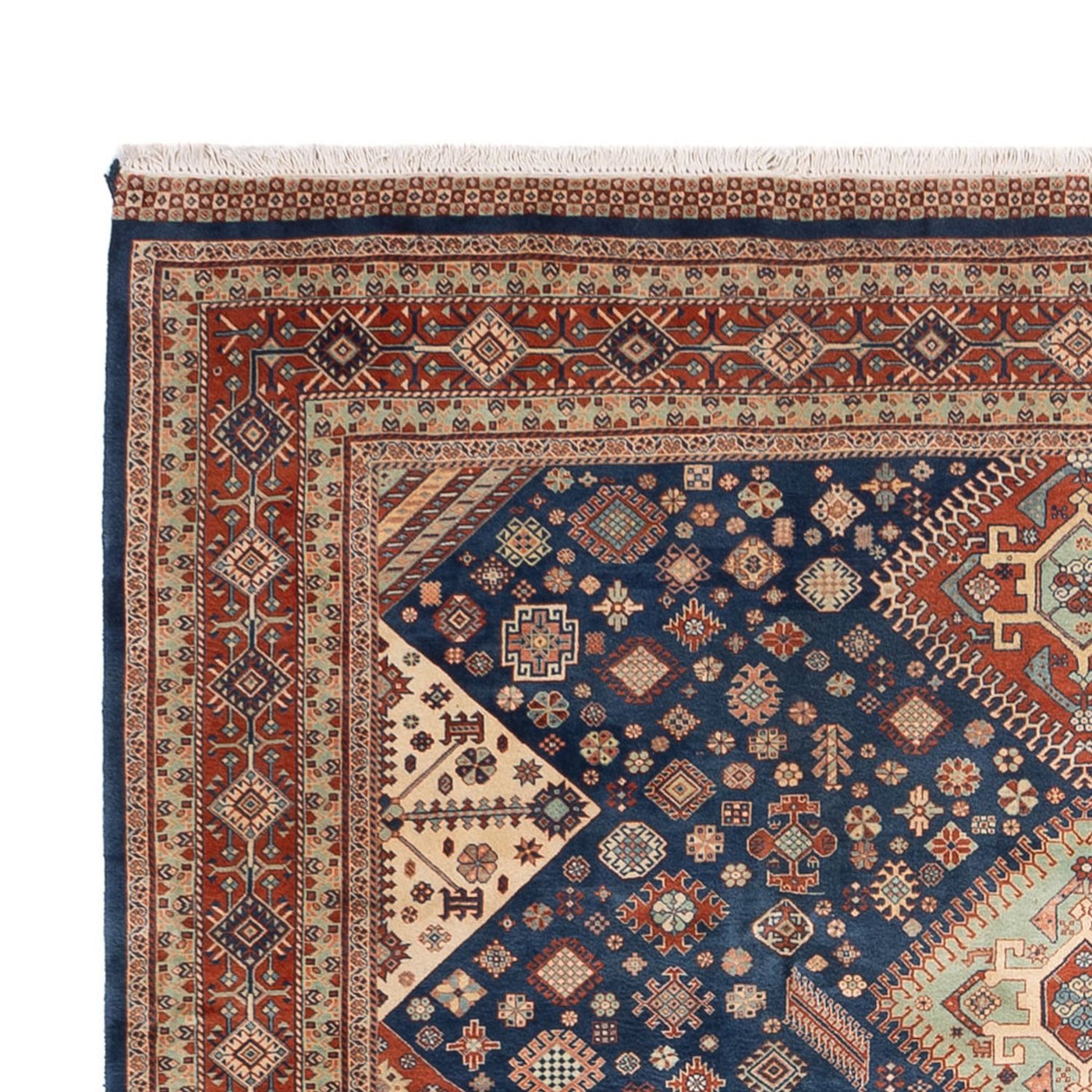 Alfombra persa - Nómada - 318 x 238 cm - azul oscuro