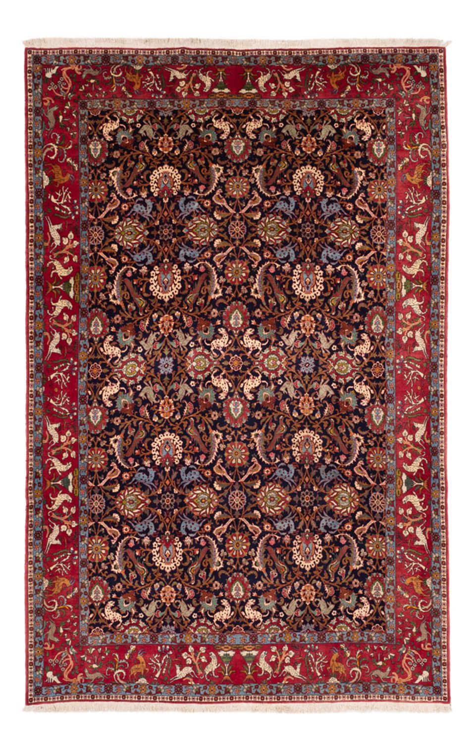 Alfombra persa - Nómada - 340 x 217 cm - beige oscuro