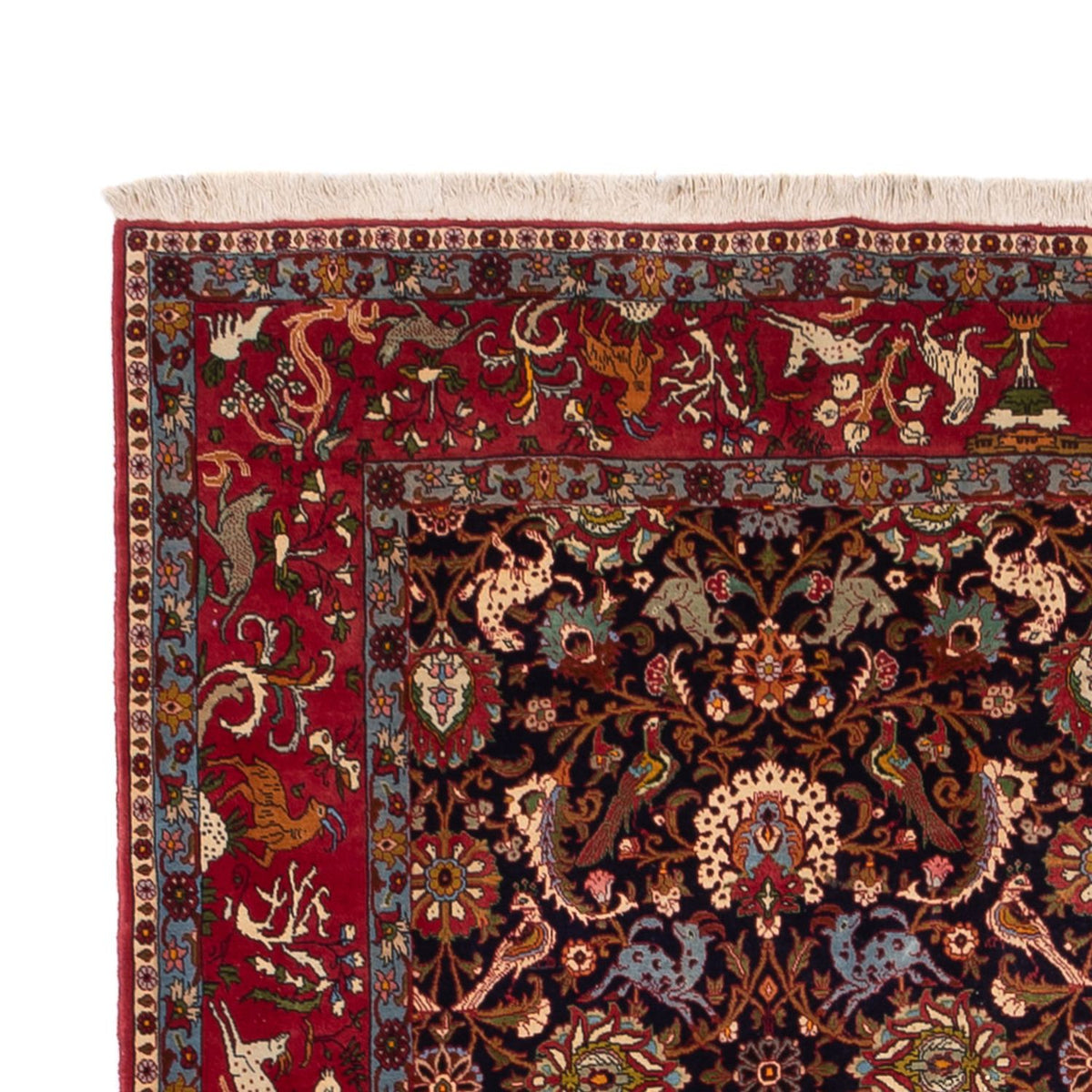 Alfombra persa - Nómada - 340 x 217 cm - beige oscuro