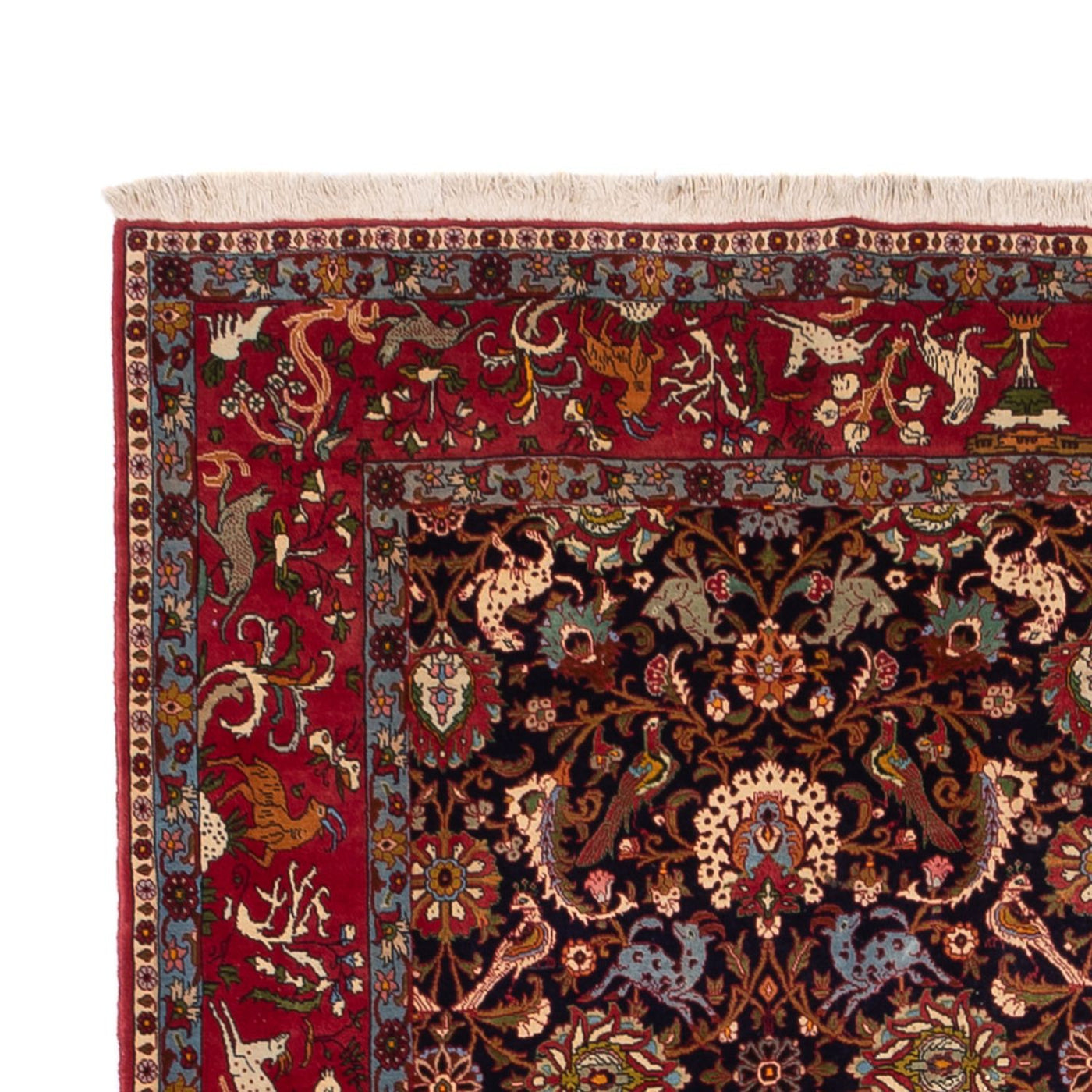 Alfombra persa - Nómada - 340 x 217 cm - beige oscuro