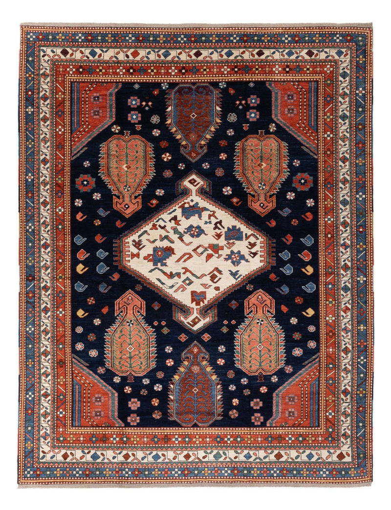 Alfombra Ziegler - Kazak - 328 x 247 cm - azul oscuro