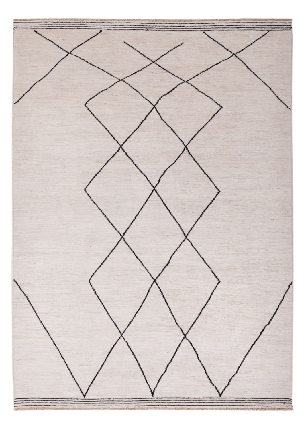 Alfombra bereber - 206 x 155 cm - beige