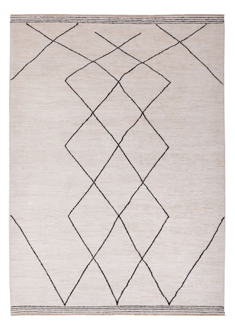 Alfombra bereber - 206 x 155 cm - beige