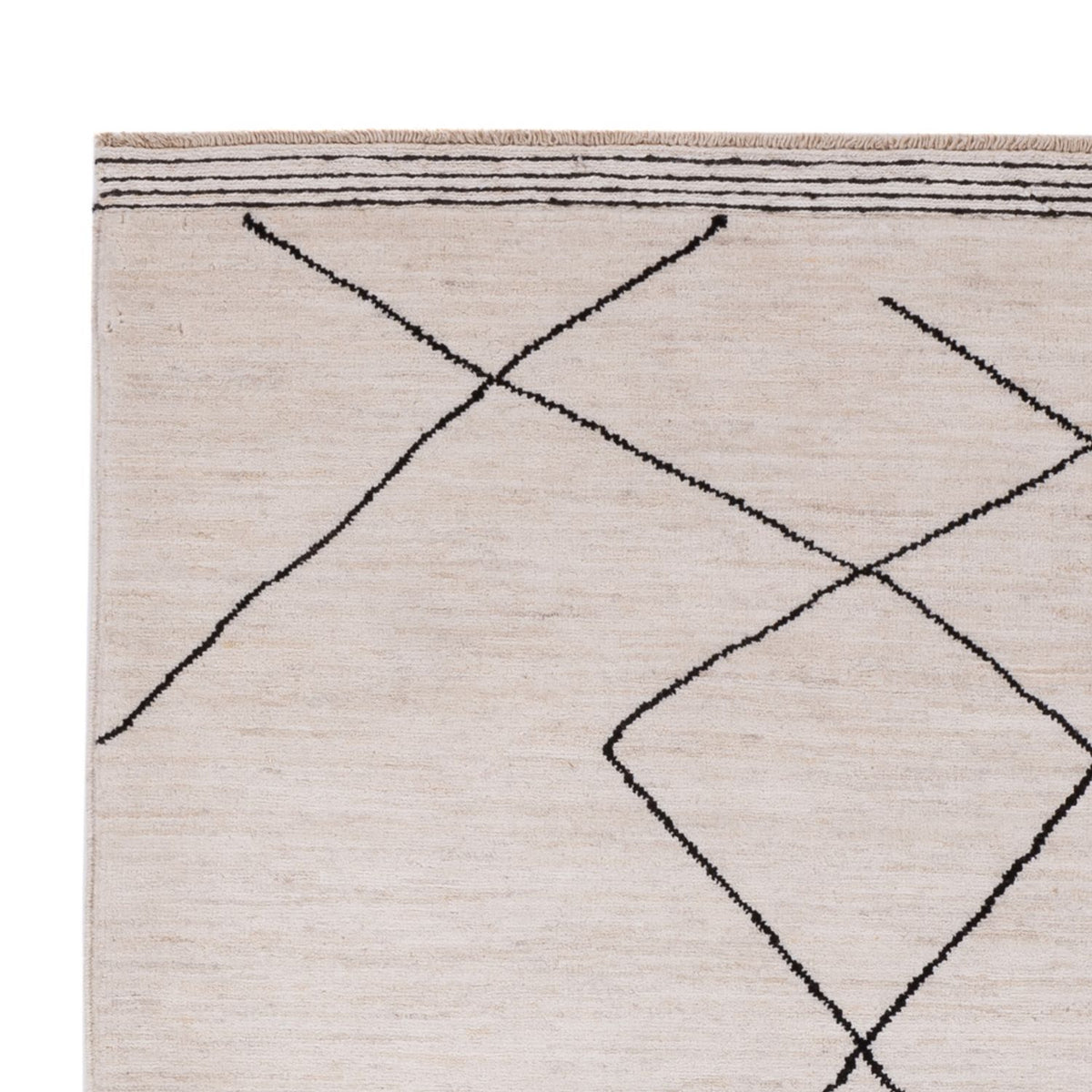 Alfombra bereber - 206 x 155 cm - beige
