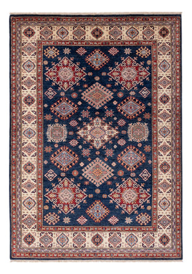 Alfombra Ziegler - Kazak - 211 x 152 cm - azul oscuro