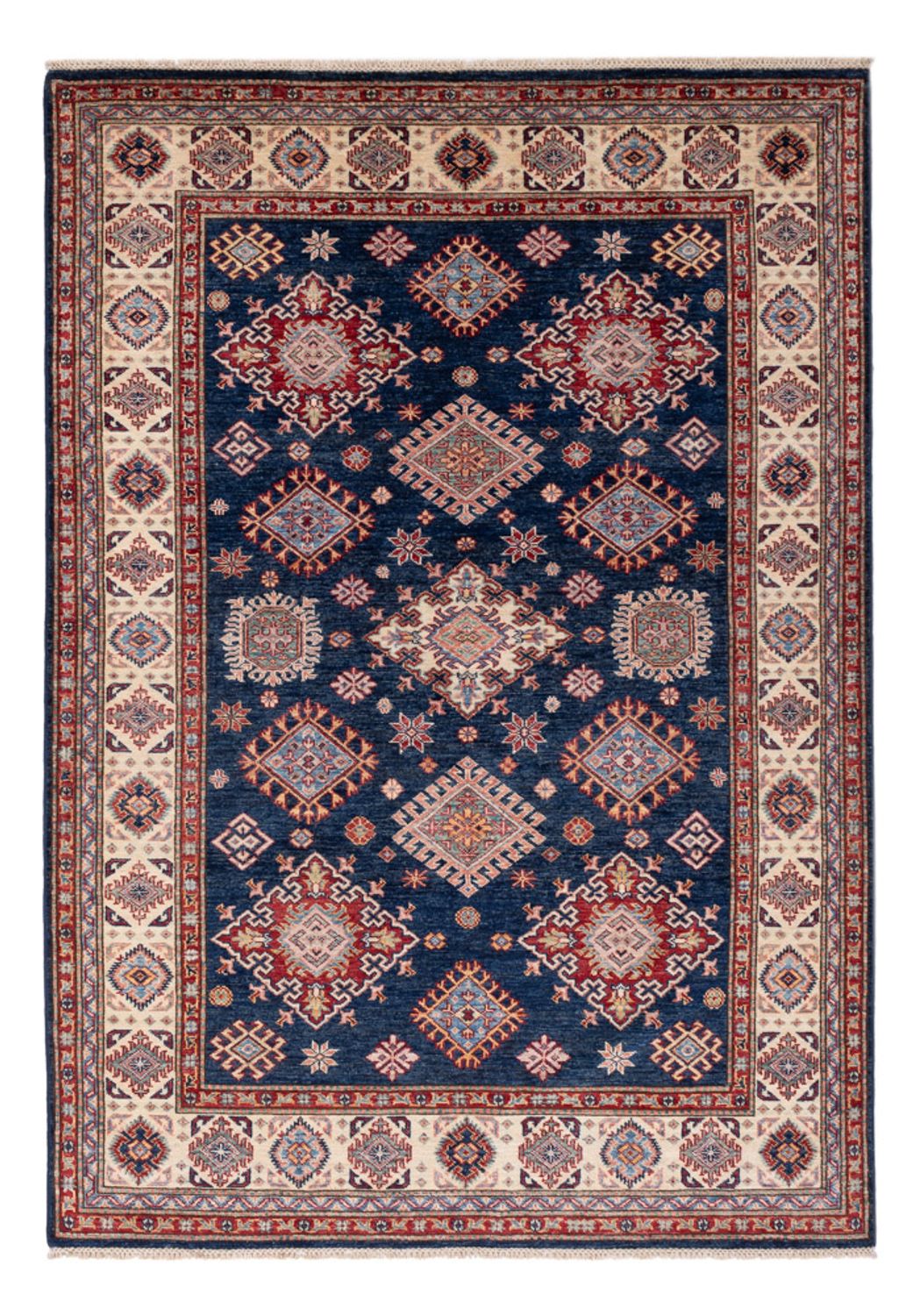 Alfombra Ziegler - Kazak - 211 x 152 cm - azul oscuro