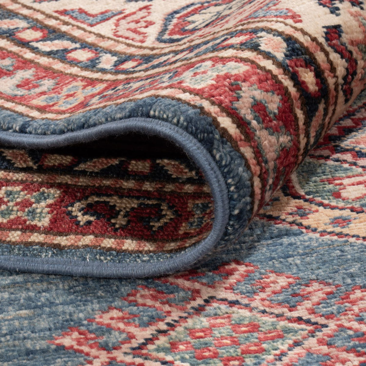 Alfombra Ziegler - Kazak - 217 x 153 cm - azul oscuro