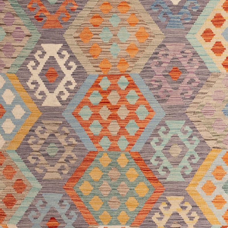 Alfombra Kelim - Splash - 294 x 252 cm - multicolor