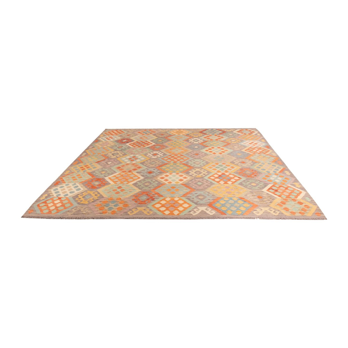 Alfombra Kelim - Splash - 294 x 252 cm - multicolor
