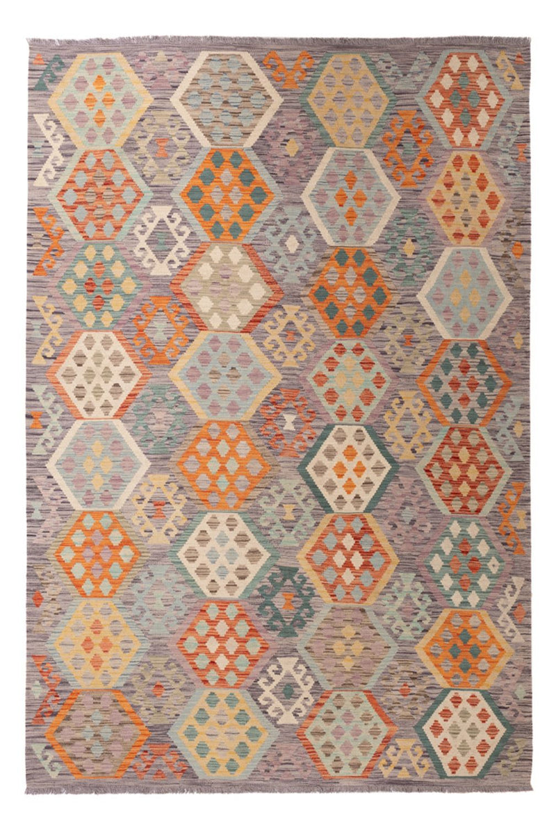 Alfombra Kelim - Splash - 292 x 197 cm - multicolor