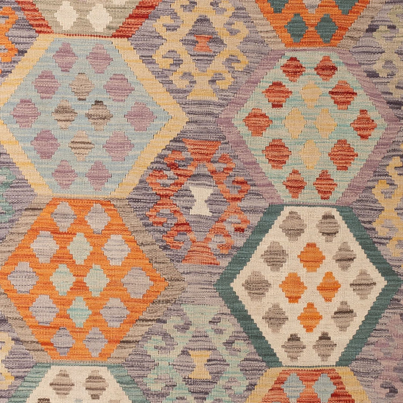 Alfombra Kelim - Splash - 292 x 197 cm - multicolor