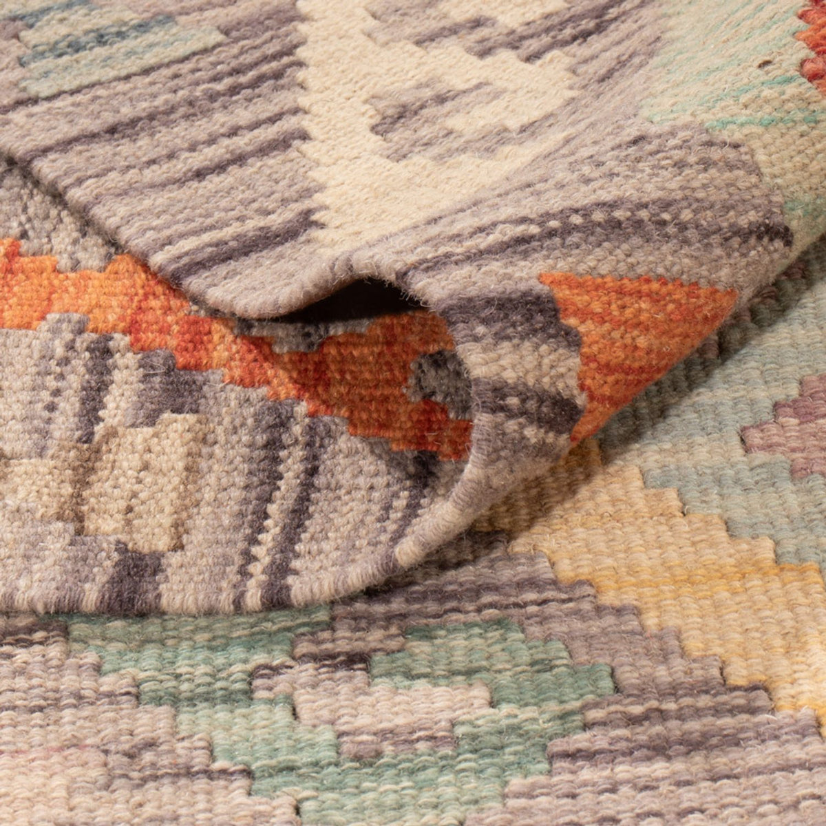 Alfombra Kelim - Splash - 292 x 197 cm - multicolor