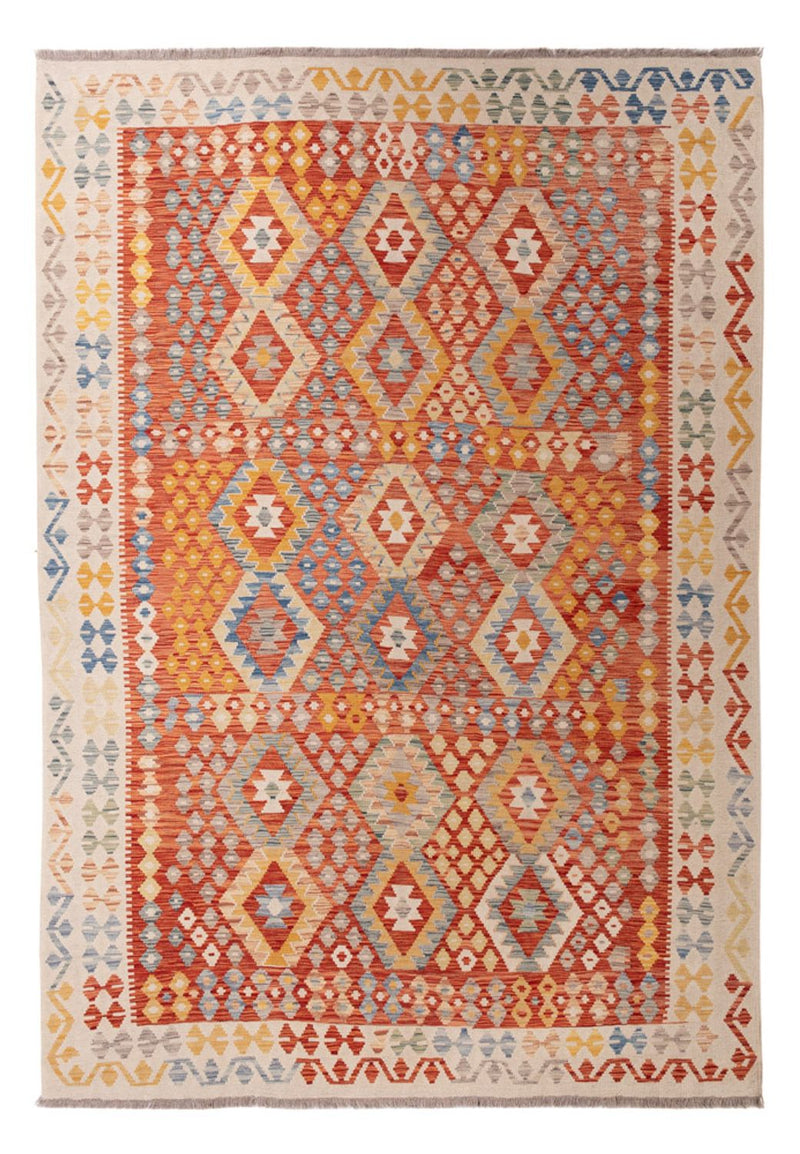 Alfombra Kelim - Splash - 292 x 207 cm - multicolor