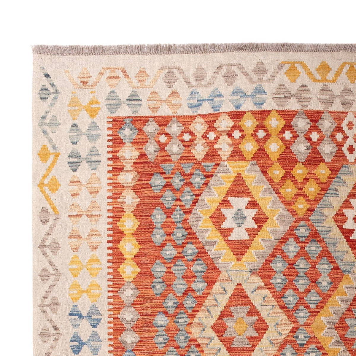 Alfombra Kelim - Splash - 292 x 207 cm - multicolor