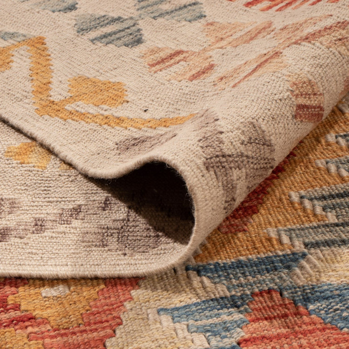 Alfombra Kelim - Splash - 292 x 207 cm - multicolor