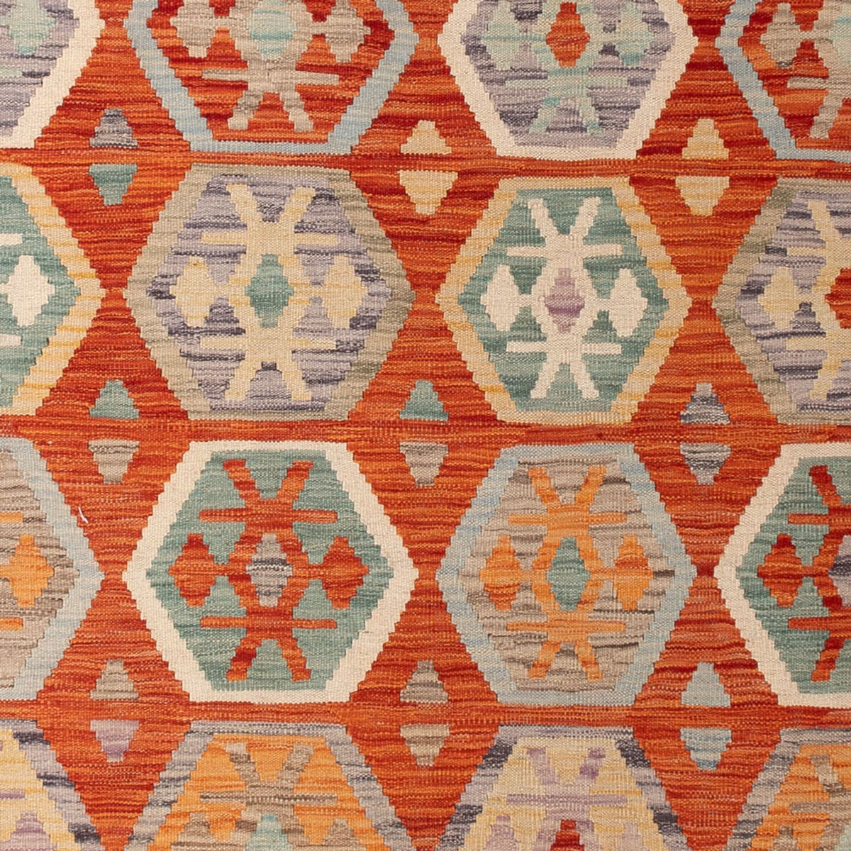 Alfombra Kelim - Splash - 298 x 206 cm - multicolor