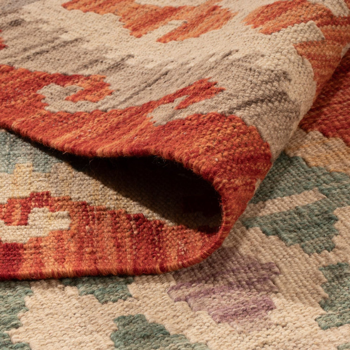 Alfombra Kelim - Splash - 298 x 206 cm - multicolor