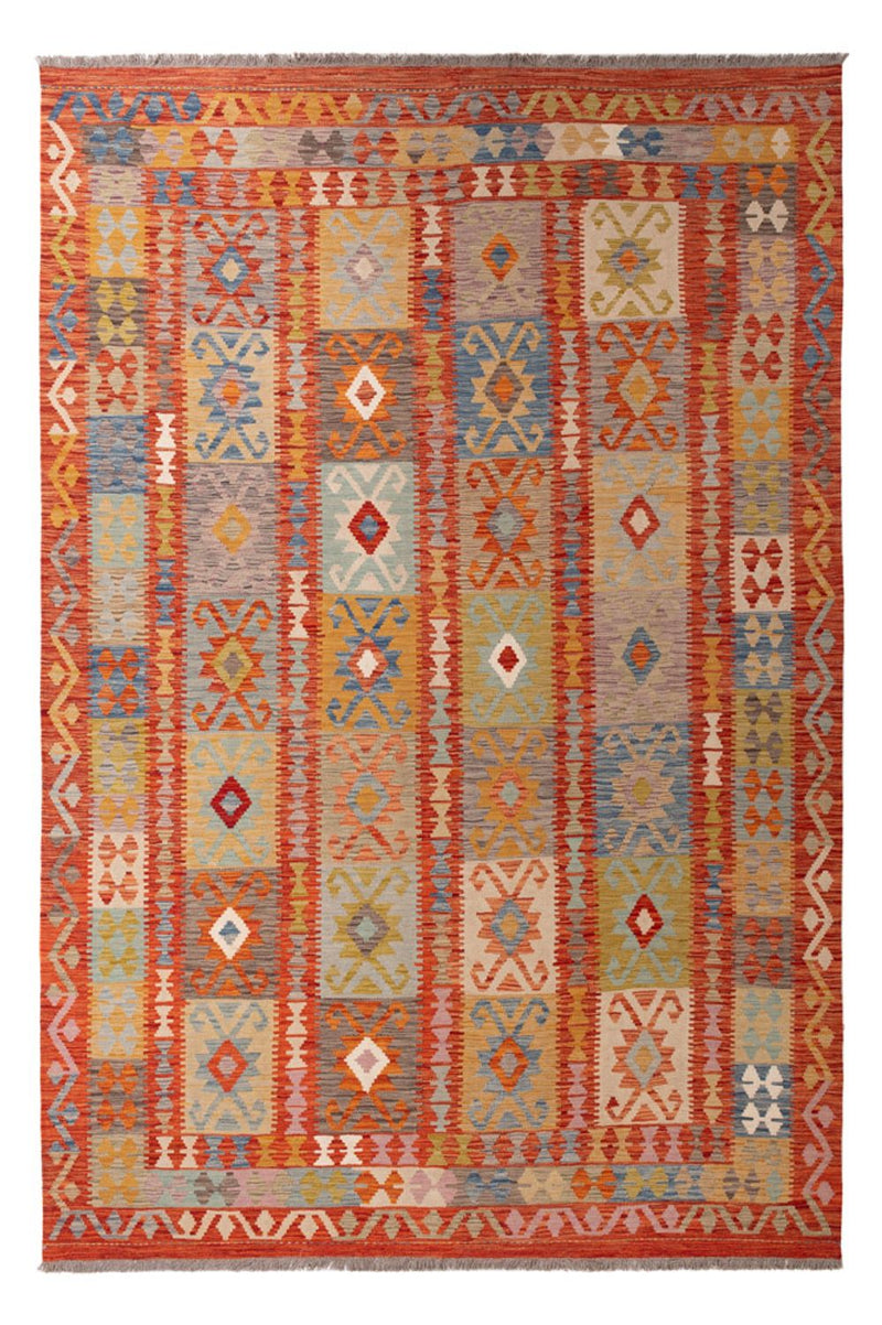 Alfombra Kelim - Splash - 298 x 197 cm - multicolor