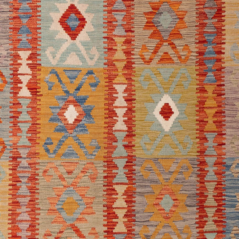 Alfombra Kelim - Splash - 298 x 197 cm - multicolor