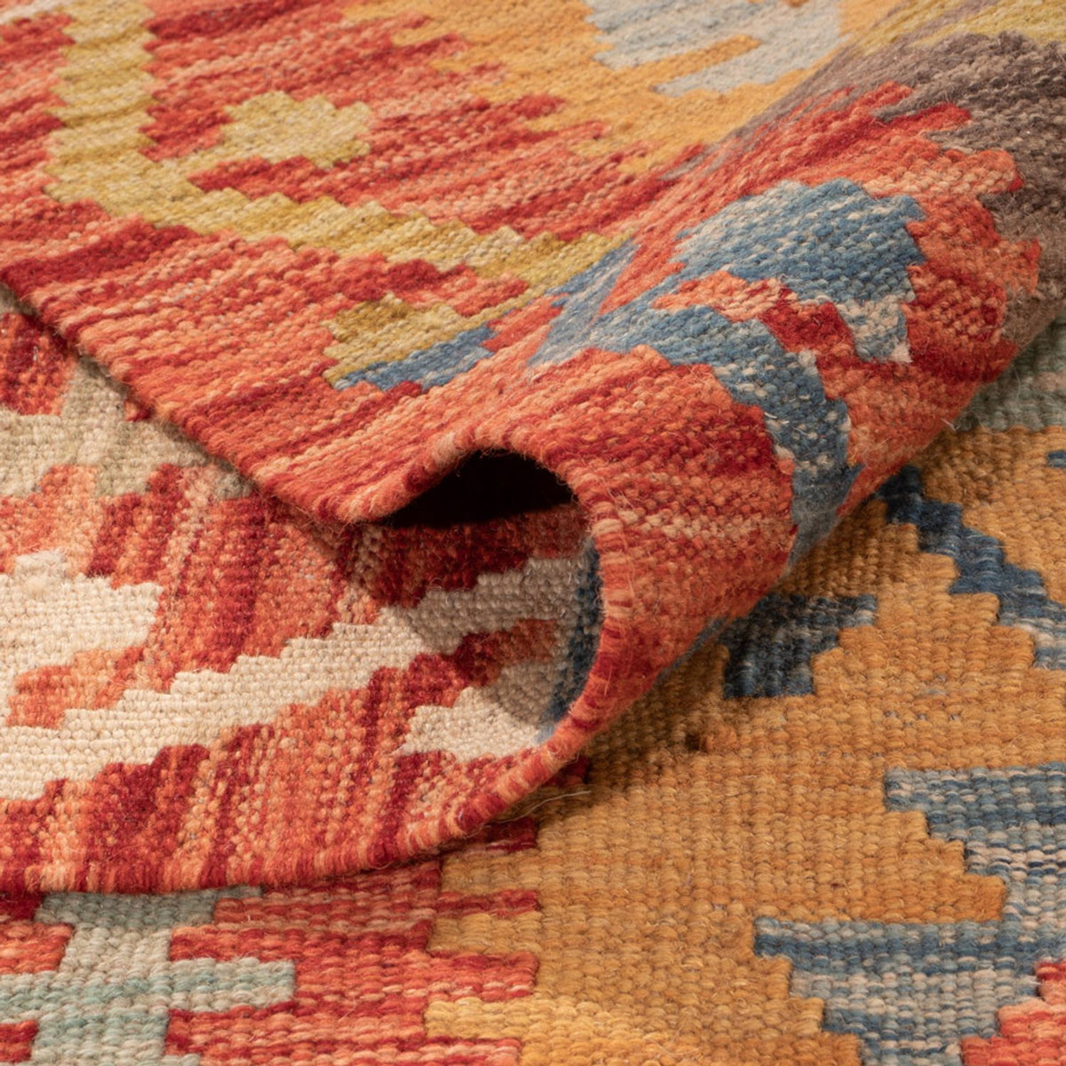 Alfombra Kelim - Splash - 298 x 197 cm - multicolor