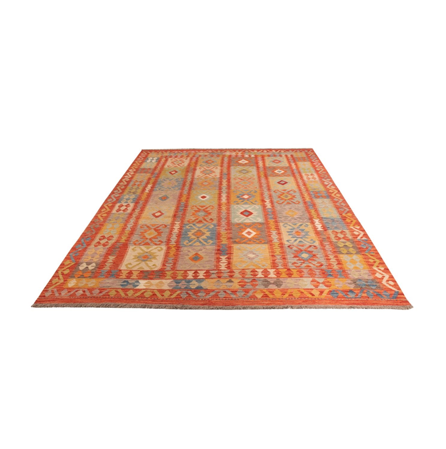 Alfombra Kelim - Splash - 298 x 197 cm - multicolor