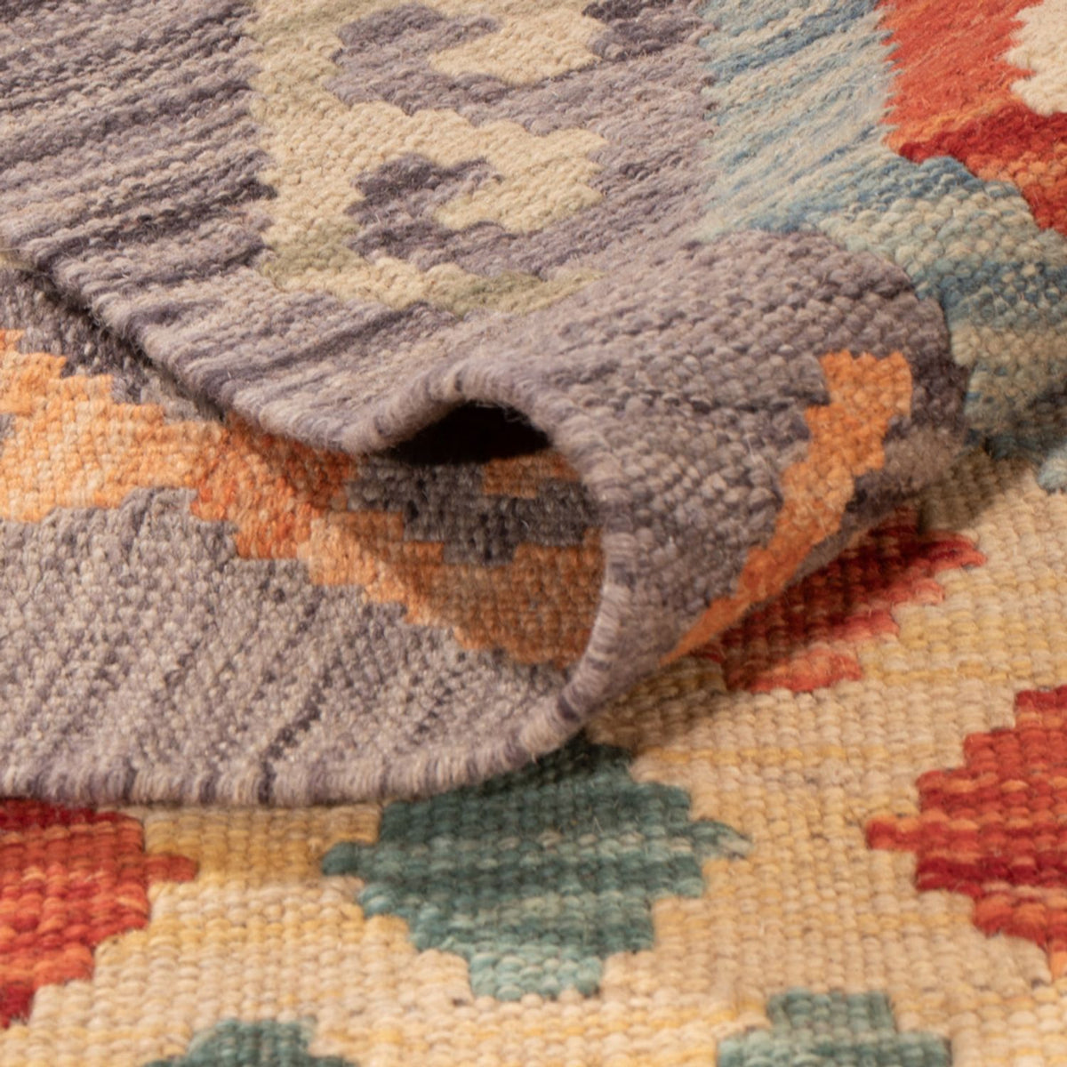 Alfombra Kelim - Splash - 293 x 193 cm - multicolor