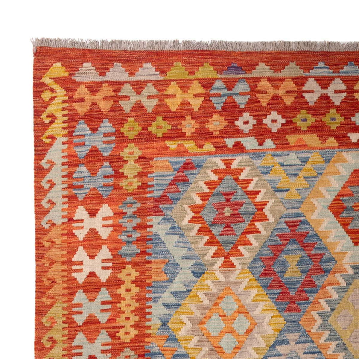 Alfombra Kelim - Splash - 295 x 196 cm - multicolor