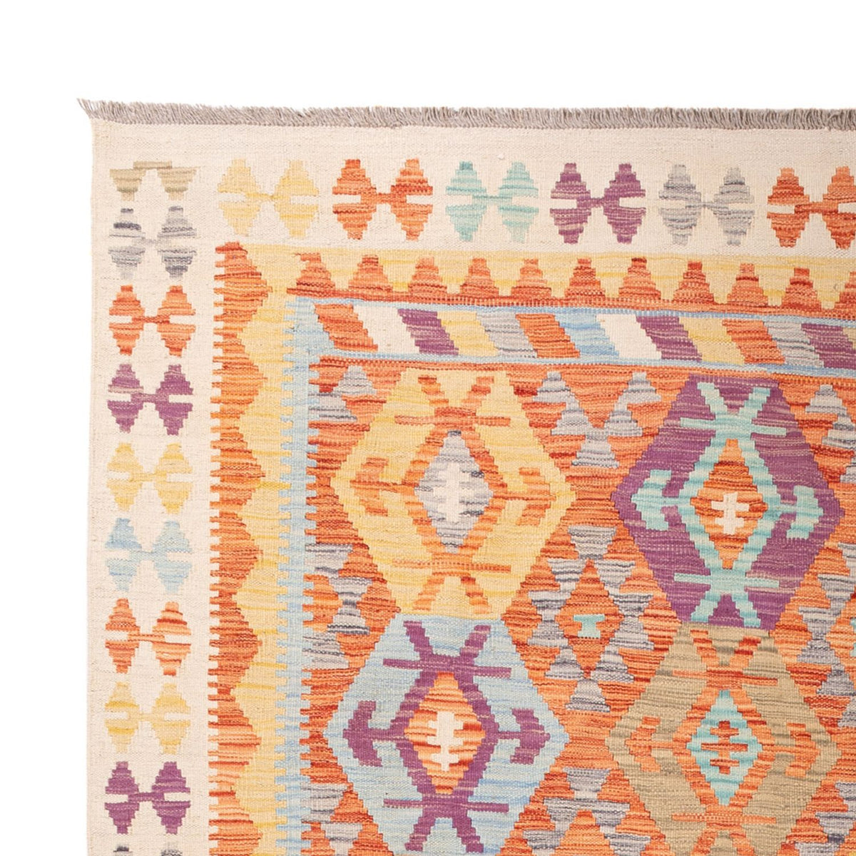 Alfombra Kelim - Splash - 288 x 206 cm - multicolor